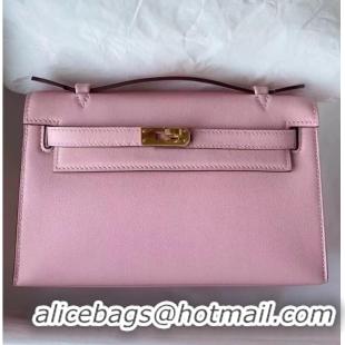 Best Price Hermes Original swift Leather KEL2278 pink&gold-Tone Metal