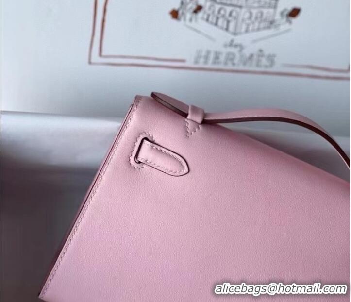 Best Price Hermes Original swift Leather KEL2278 pink&gold-Tone Metal