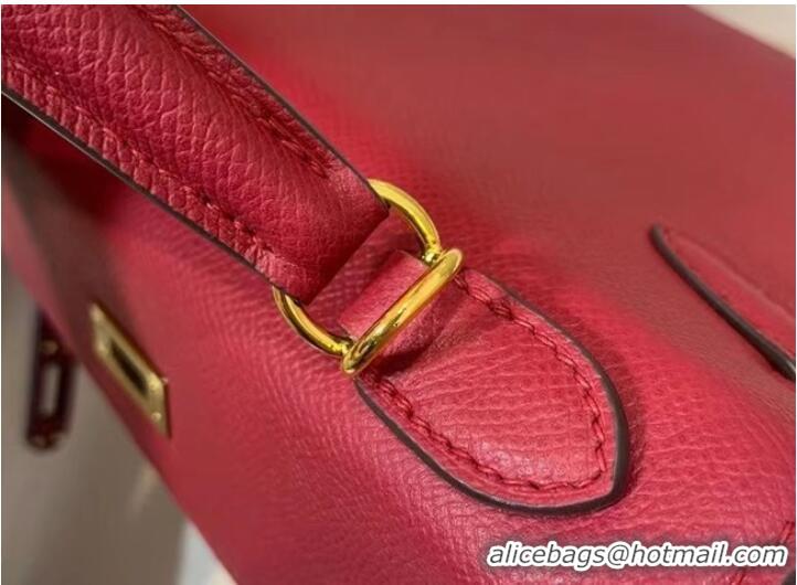 High Quality Hermes Original Epsom Leather KEL2578 Rose