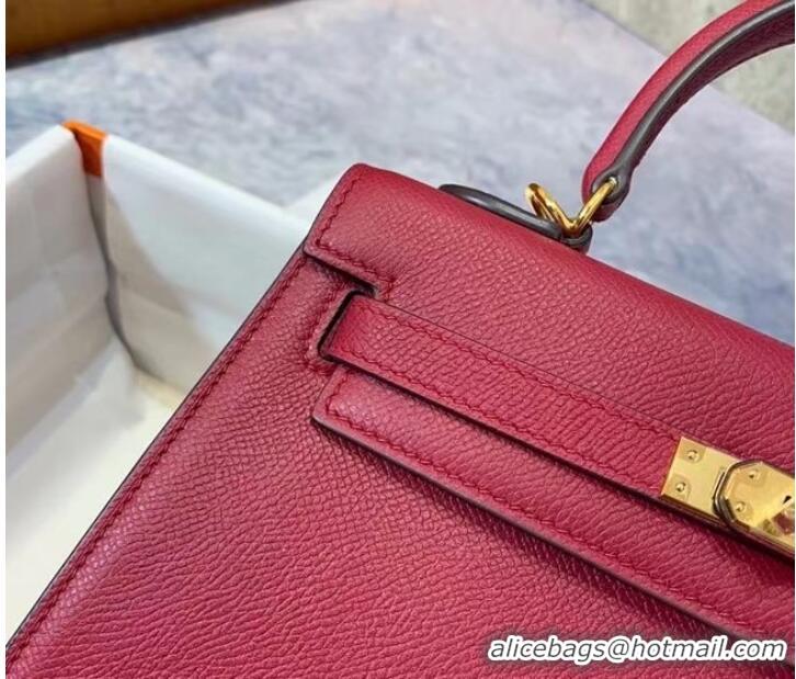 High Quality Hermes Original Epsom Leather KEL2578 Rose