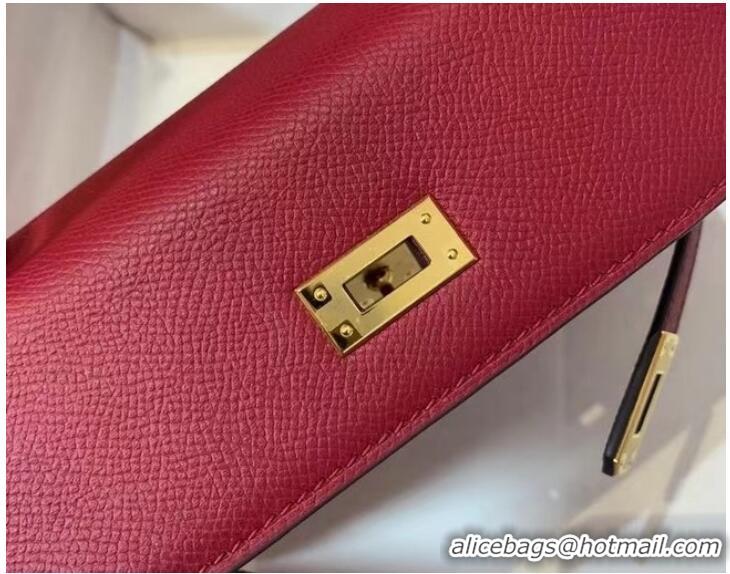 High Quality Hermes Original Epsom Leather KEL2578 Rose