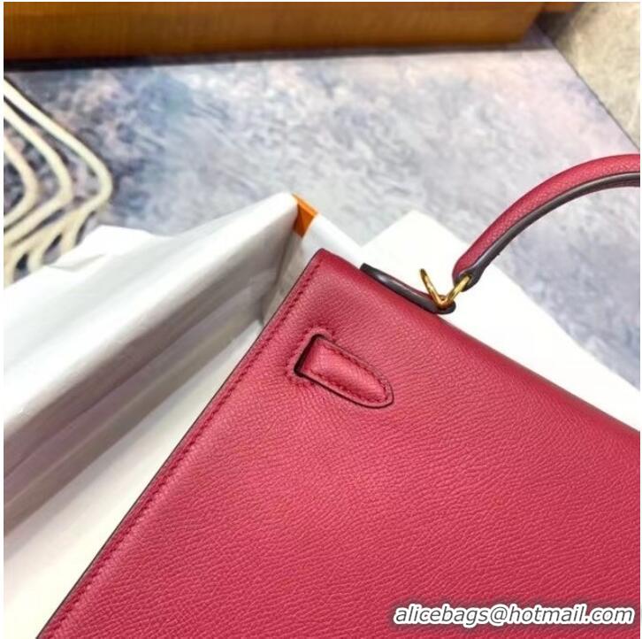 High Quality Hermes Original Epsom Leather KEL2578 Rose