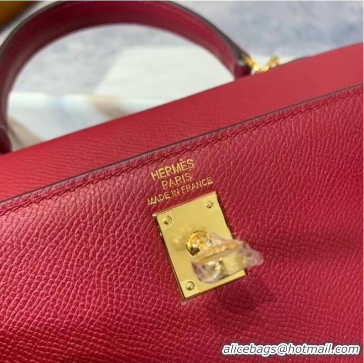 High Quality Hermes Original Epsom Leather KEL2578 Rose