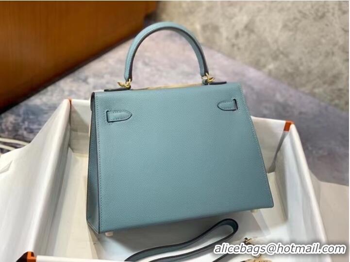 Spot Bulk Hermes Original Epsom Leather KEL2578 skyblue