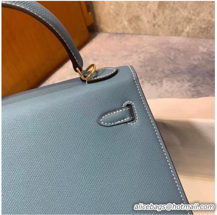 Top Quality Hermes Original Epsom Leather KEL2578 blue