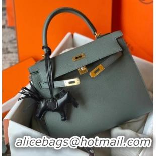 Modern Classic Hermes Original Epsom Leather KEL2578 Elephant grey