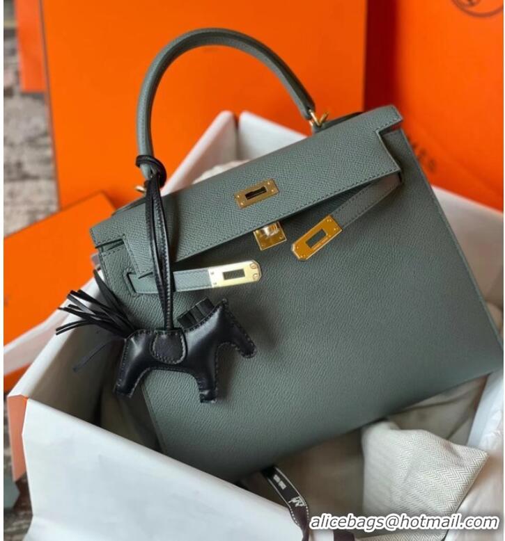 Modern Classic Hermes Original Epsom Leather KEL2578 Elephant grey