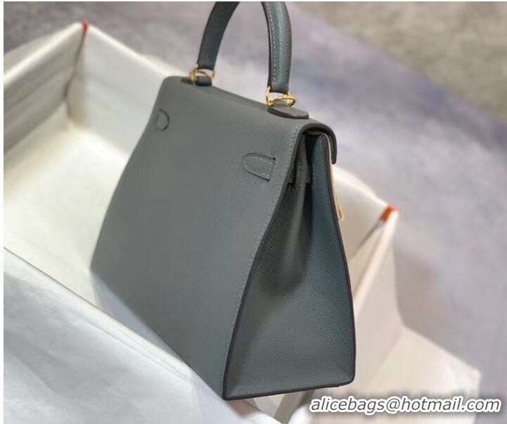 Modern Classic Hermes Original Epsom Leather KEL2578 Elephant grey