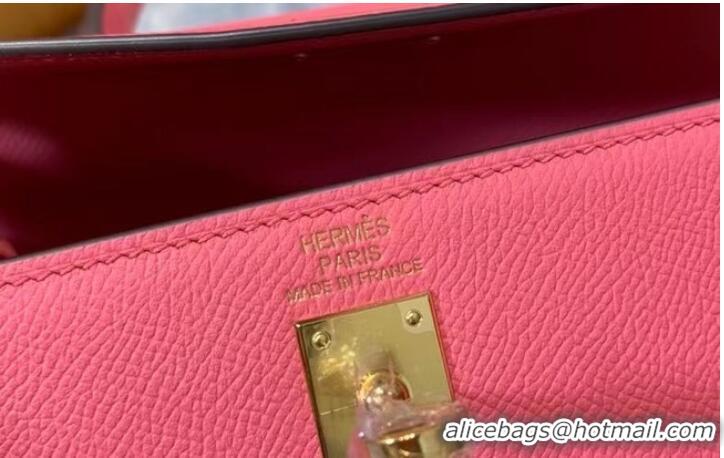 New Release Creation Hermes Original Epsom Leather KEL2578 Rose