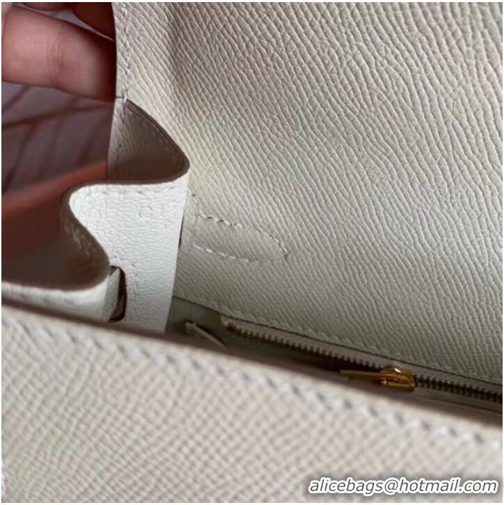 Buy Discount Hermes Original Epsom Leather KEL2578 white