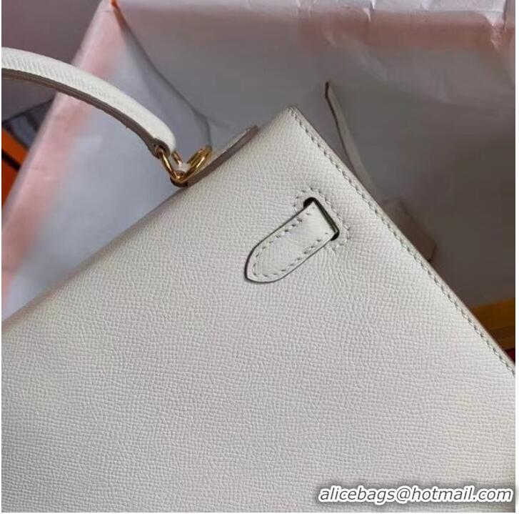 Buy Discount Hermes Original Epsom Leather KEL2578 white