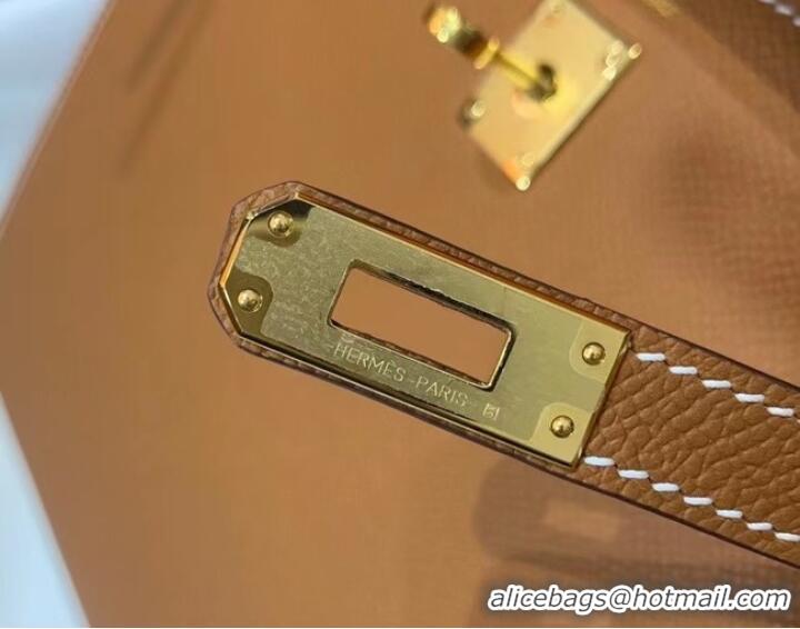 New Product Hermes Original Epsom Leather KEL2578 brown