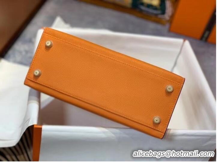 Wholesale Hermes Original Epsom Leather KEL2578 orange