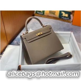 Newly Launched Hermes Original Epsom Leather KEL2578 grey