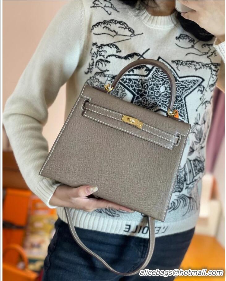 Newly Launched Hermes Original Epsom Leather KEL2578 grey