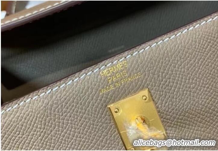 Newly Launched Hermes Original Epsom Leather KEL2578 grey