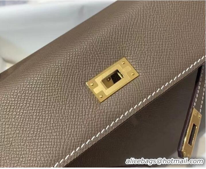 Newly Launched Hermes Original Epsom Leather KEL2578 grey