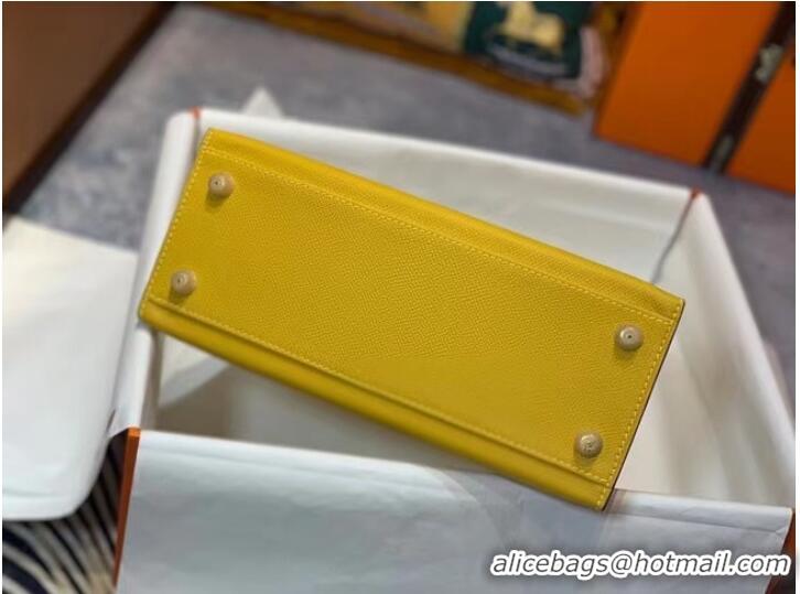 New Fashion Hermes Original Epsom Leather KEL2578 lemon