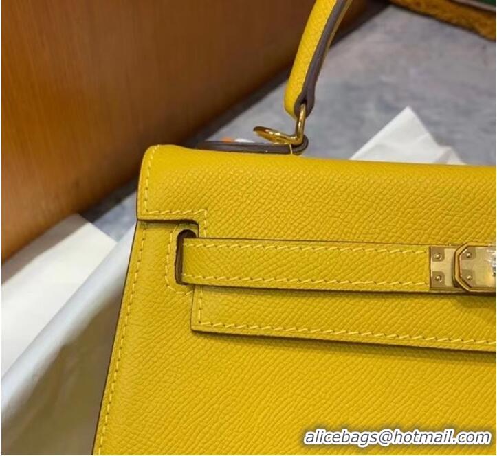 New Fashion Hermes Original Epsom Leather KEL2578 lemon