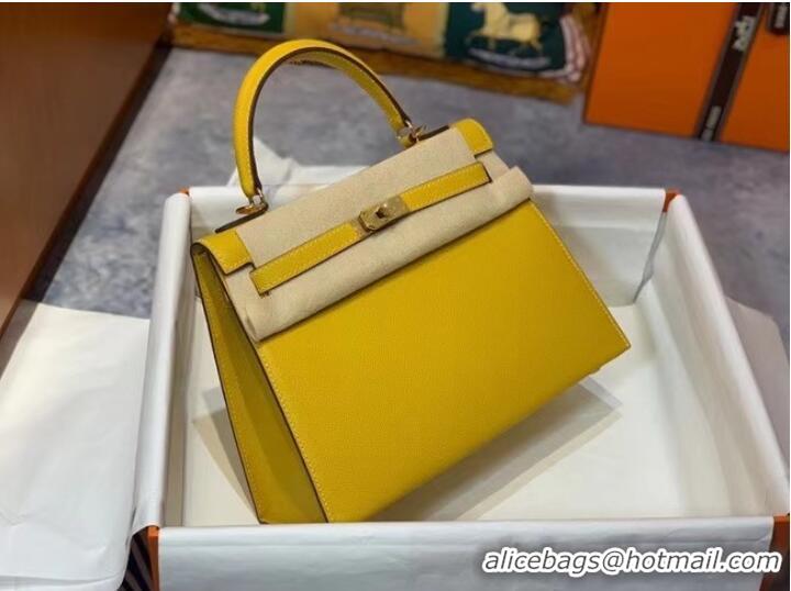 New Fashion Hermes Original Epsom Leather KEL2578 lemon