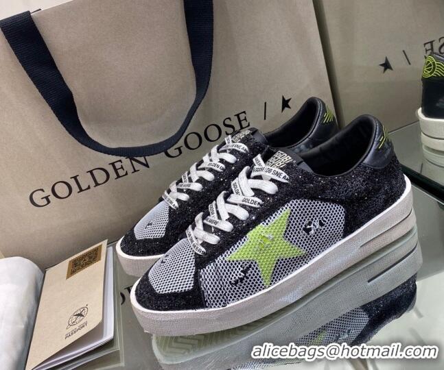 Best Design Golden Goose Stardan Mesh Sneakers Black/Green/White 1027071