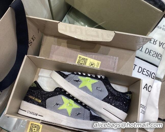 Best Design Golden Goose Stardan Mesh Sneakers Black/Green/White 1027071