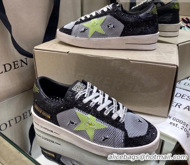 Best Design Golden Goose Stardan Mesh Sneakers Black/Green/White 1027071