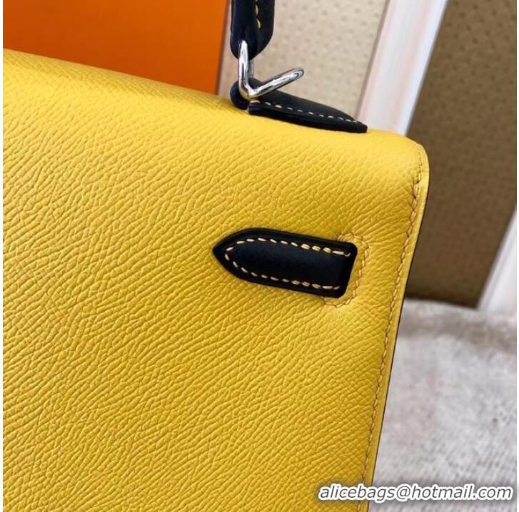 Buy Discount Hermes Original Epsom Leather KEL2578 yellow&black