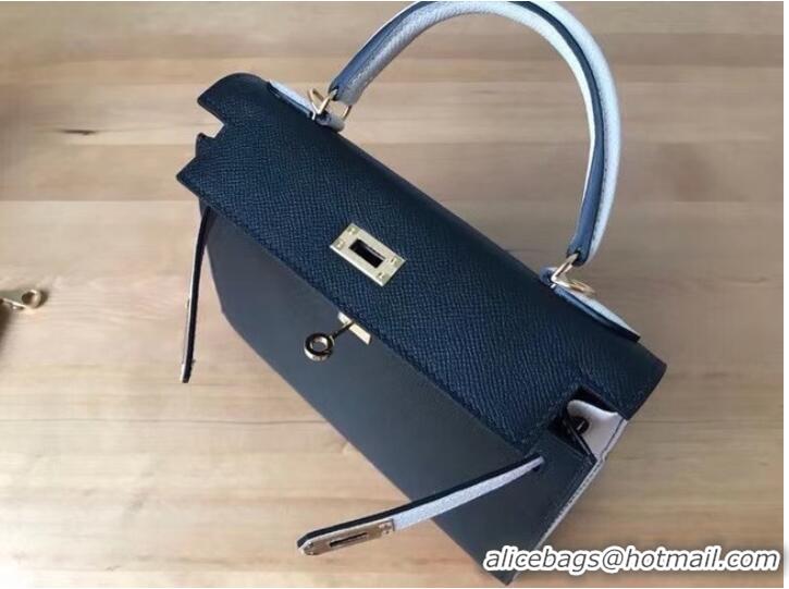 New Product Hermes Original Epsom Leather KEL2578 black&cream