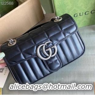 Best Price Gucci GG Marmont matelasse mini bag 446744 black