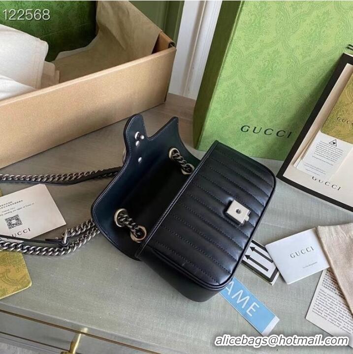 Best Price Gucci GG Marmont matelasse mini bag 446744 black