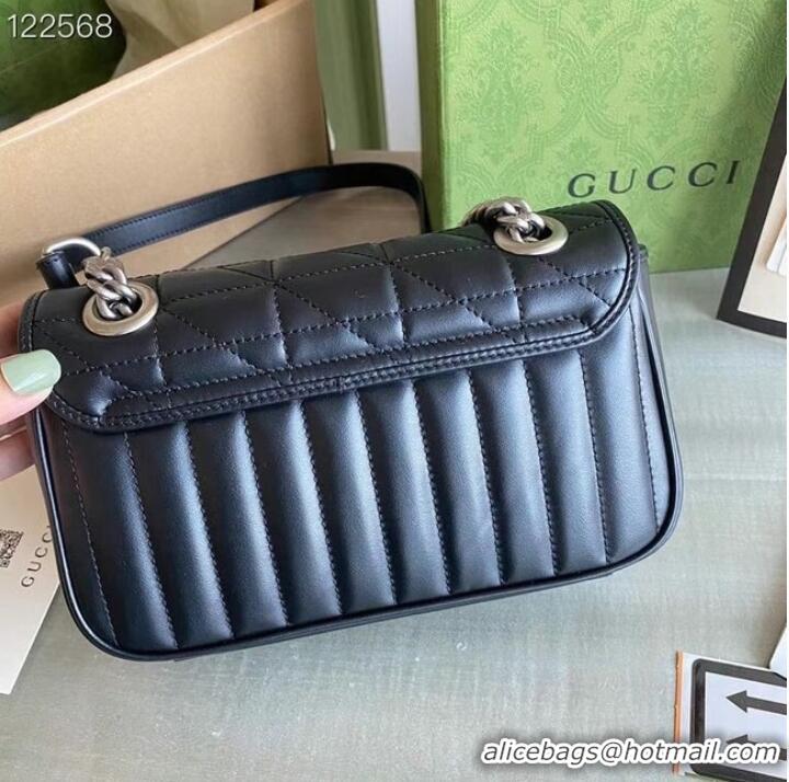 Best Price Gucci GG Marmont matelasse mini bag 446744 black