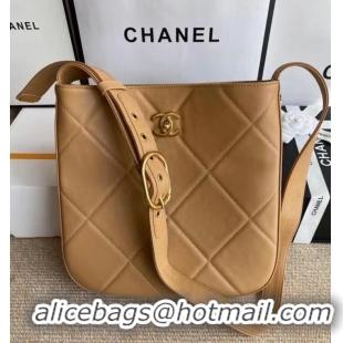 Spot Bulk Chanel leather Shoulder Bag AS2844 Apricot