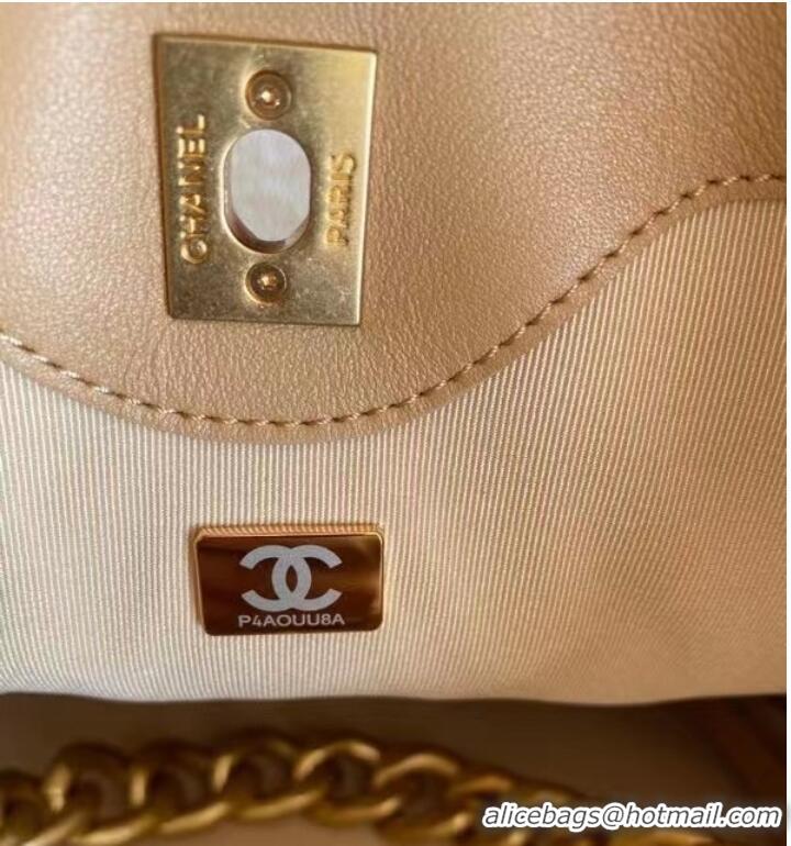 Spot Bulk Chanel leather Shoulder Bag AS2844 Apricot