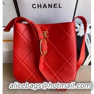 Unique Grade Chanel leather Shoulder Bag AS2844 red