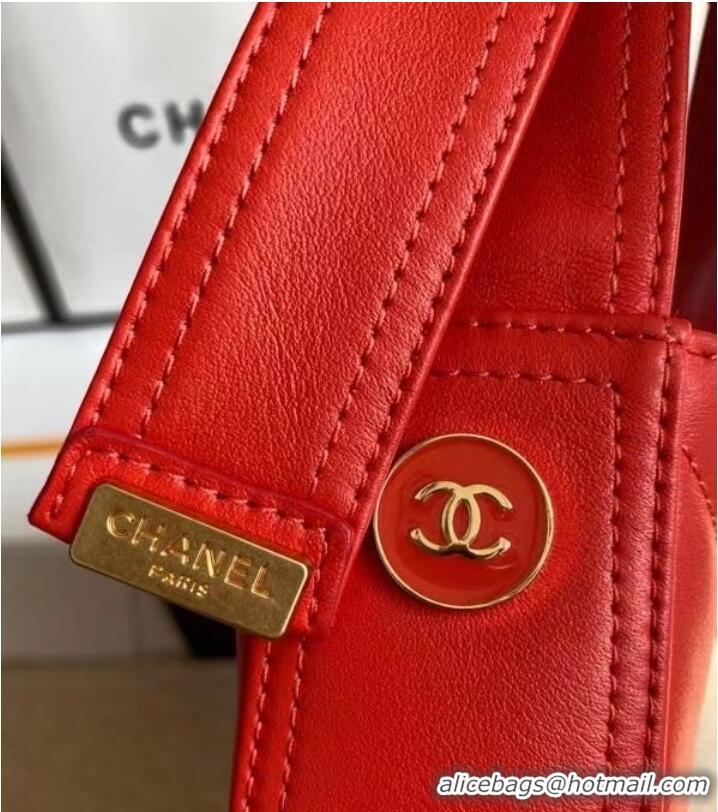 Unique Grade Chanel leather Shoulder Bag AS2844 red