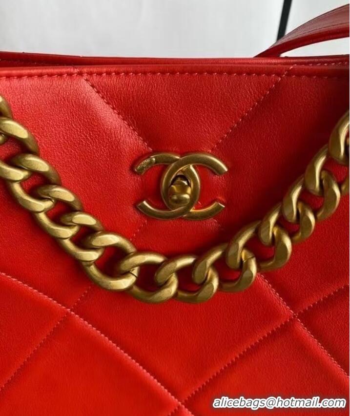 Unique Grade Chanel leather Shoulder Bag AS2844 red