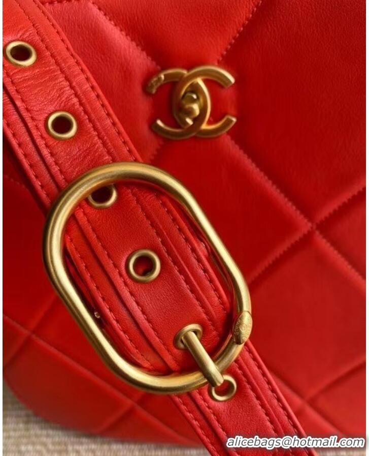 Unique Grade Chanel leather Shoulder Bag AS2844 red