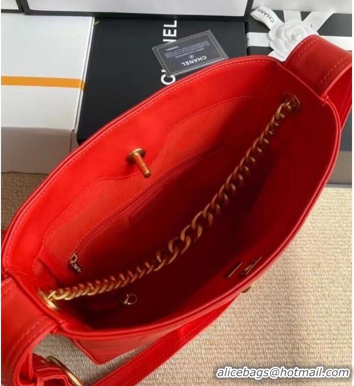 Unique Grade Chanel leather Shoulder Bag AS2844 red