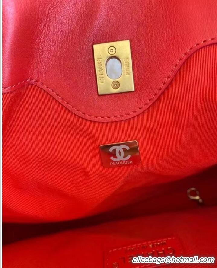 Unique Grade Chanel leather Shoulder Bag AS2844 red