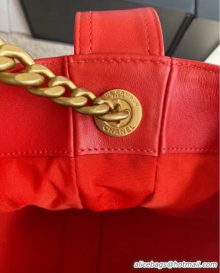 Unique Grade Chanel leather Shoulder Bag AS2844 red