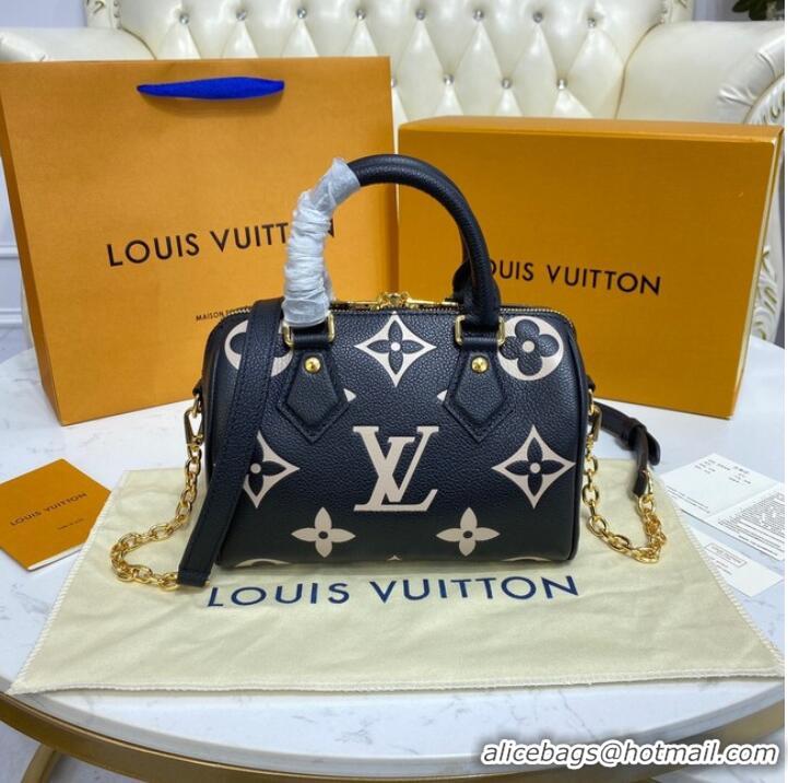 Inexpensive Louis Vuitton SPEEDY BANDOULIERE 20 M58953 Black&Beige