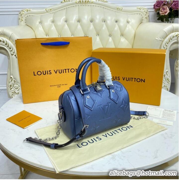 New Classic Louis Vuitton SPEEDY BANDOULIERE 20 M58953 blue