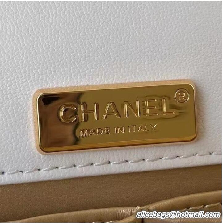 Buy Discount Chanel leather Shoulder Bag AS2796 white