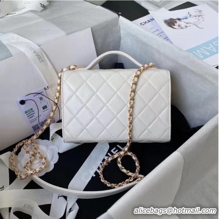 Buy Discount Chanel leather Shoulder Bag AS2796 white