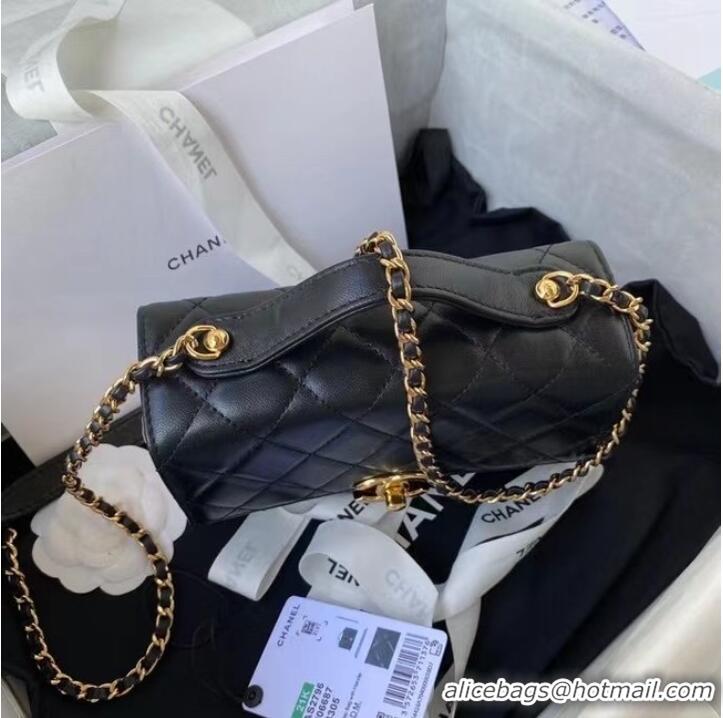 Trendy Design Chanel leather Shoulder Bag AS2796 black