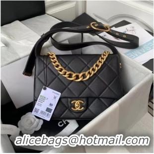 Super Quality Chanel leather Shoulder Bag AS2842 black