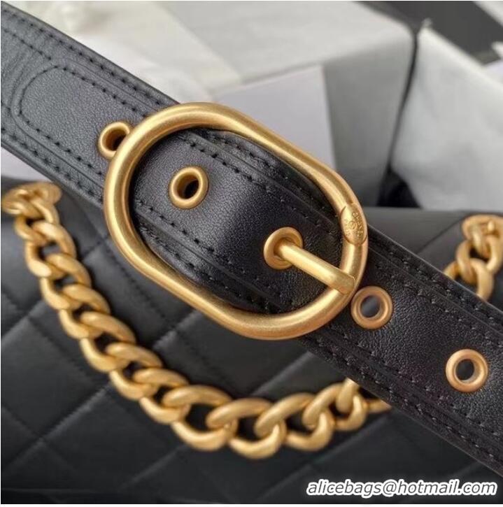 Super Quality Chanel leather Shoulder Bag AS2842 black