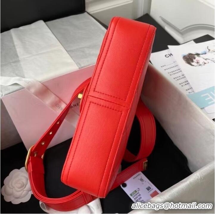 Buy Inexpensive Chanel leather Shoulder Bag AS2842 red