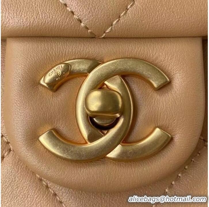 Famous Brand Chanel leather Shoulder Bag AS2842 Apricot